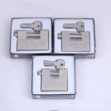 Hardened Solid Steel Rectangular Padlock with 4 Computer Key